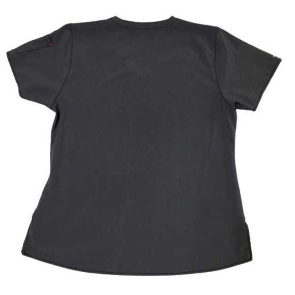 Women's Carhartt Pull Over Scrub Shirt Top V-Neck Modern Fit #C12110 Gray Size L - Picture 2 of 10